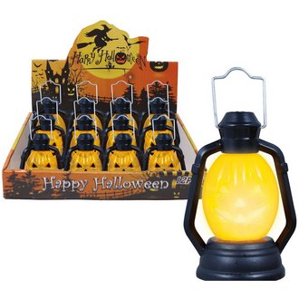 12 darabos Halloween Tök Lámpás Szett Világítással, 10 cm