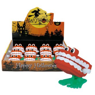 12 db Felhúzható Járó Fogsor Szett Halloweenre, 5 cm