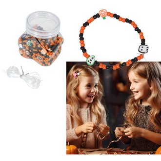 1300 darabos Halloween Karkötő Készítő Szett Lányoknak
