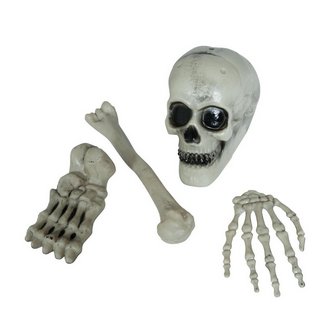 4 Darabos Csontváz Alkatrész Szett Halloweenre