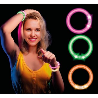 4 db LED Karkötő Szett, Vegyes Színekben, 8 cm