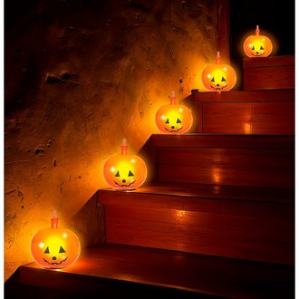 5 darab Világító Halloween Tök Dekoráció Többszínű Fénnyel