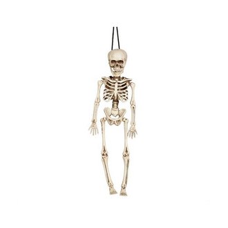 Akasztható Csontváz Dekoráció Halloweenre, 40 cm