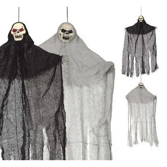 Akasztható Szellem Koponya Dekoráció Halloweenre, 60 cm