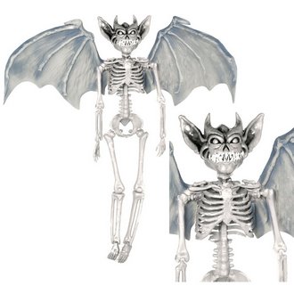 Akasztható Vámpír Csontváz Szárnyakkal Halloweenre, 40 cm
