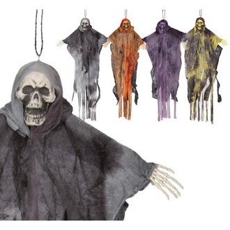 Akasztós Szellem Csontváz Dekoráció Halloweenre, 64 cm