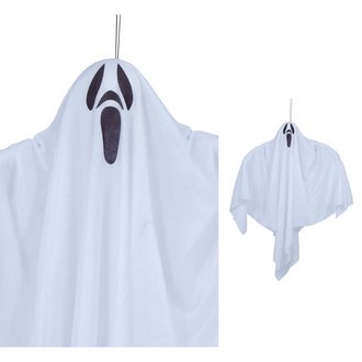 Akasztós Szellem Dekoráció Halloweenre, 80 cm