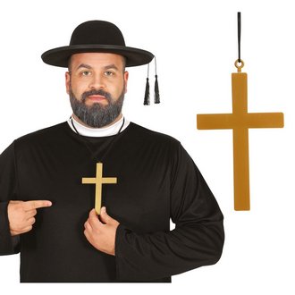 Arany Kereszt Nyaklánc Halloweenre, 23 cm