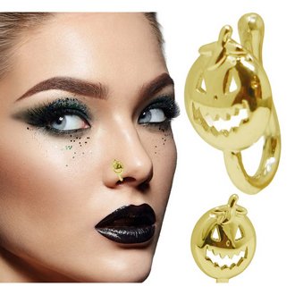 Arany Színű Halloween Tök Orr Piercing Kiegészítő