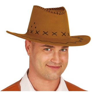 Barna Műbőr Cowboy Kalap Felnőtteknek