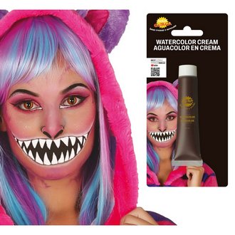 Barna Víztartalmú Arcfesték Tubus Halloweenre, 20 ml