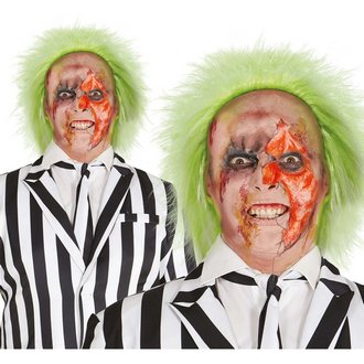 Beetlejuice Zöld Paróka Felnőtteknek Halloweenre