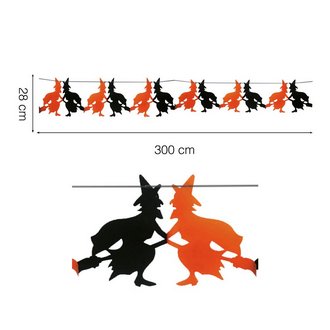 Boszorkány Füzér Halloweenre, 28 cm x 300 cm