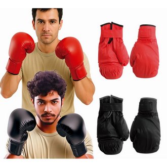 BOXING kesztyű – fekete, piros