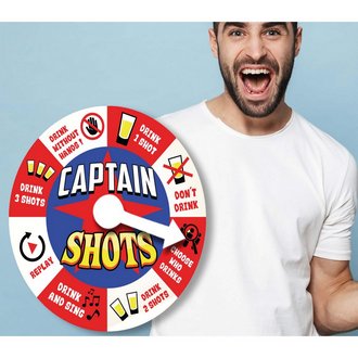 Captain Shots Ivós Rulett Játék Legénybúcsúra, 40 cm