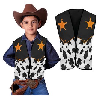 Cowboy Seriff Mellény Gyerekeknek