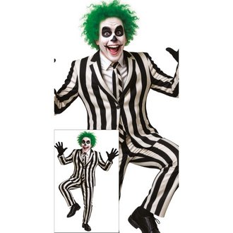 Csíkos Szellem Férfi Jelmez Halloweenre