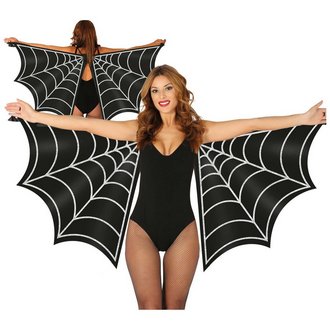 Csillogó Piros Denevér Szárny Női Jelmezhez Halloweenre, 170x80 cm