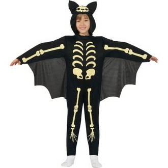 Csontváz Denevér Gyerek Jelmez Halloweenre