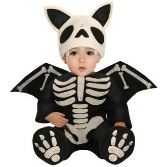 Csontváz Denevér Jelmez Csecsemőknek Halloweenre