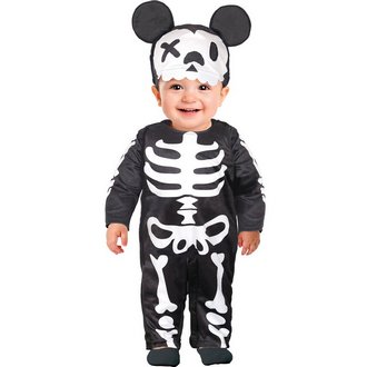 Csontváz Egér Csecsemő Jelmez Halloweenre