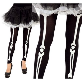 Csontváz Mintás Női Leggings Halloweenre