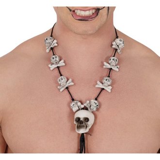 Csontvázas Koponyás Nyaklánc Halloweenre
