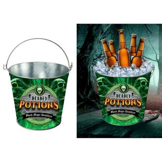 Deadly Potions Fém Italhűtő Vödör Halloweenre, 19x23 cm