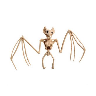 Denevér Csontváz Dekoráció Halloweenre, 30x16 cm