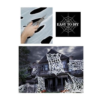 DIY Pókfonat Anyag Halloween Dekorációhoz, 2x5 méter