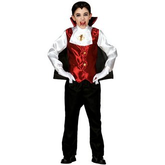 Dracula Vámpír Fiú Jelmez Halloweenre