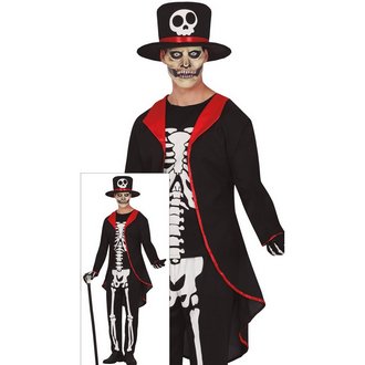 Elegáns Csontváz Férfi Jelmez Halloweenre