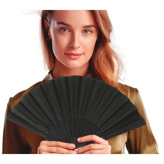 Elegáns Fekete Kézi Legegyező Tematikus Partira