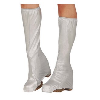 Ezüst 70-es Évek Csizmafedő Felnőtt Unisex Jelmezhez, 45 cm
