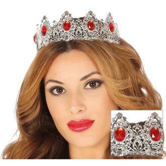 Ezüst Fém Hercegnő Tiara Nőknek