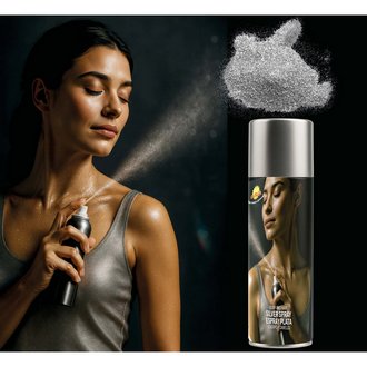 Ezüst Test- és Hajspray Halloweenre, 75 ml
