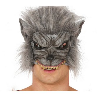 Farkasember Félmaszk Szintetikus Szőrrel Halloweenre