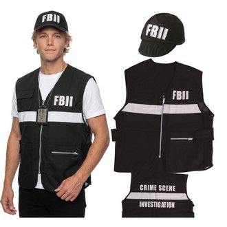 FBI Mellény és Sapka Szett Felnőtteknek
