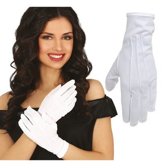 Fehér Gombos Kesztyű Felnőtt Unisex Karácsonyra, 24 cm