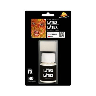 Fehér Latex Smink Szett Szivaccsal, 26g