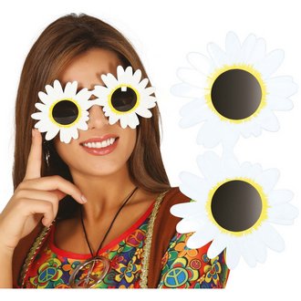 Fehér Margaréta Szemüveg Felnőtteknek Hippie Partihoz