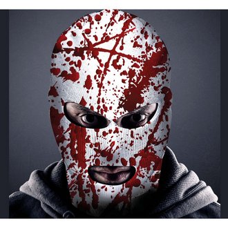Fehér Véres Balaklava Maszk Felnőtteknek Halloweenre