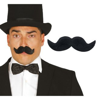 Fekete Cowboy Férfi Bajusz Kiegészítő