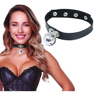 Fekete Csengős Choker Nyaklánc Nőknek Lánybúcsúra