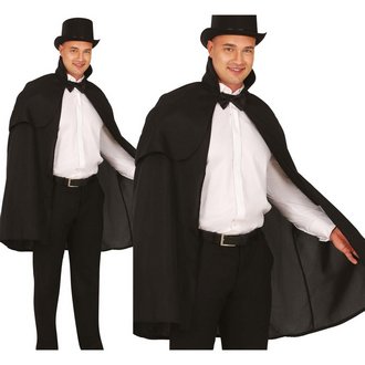 Fekete Elegáns Köpeny Felnőtteknek, 100 cm