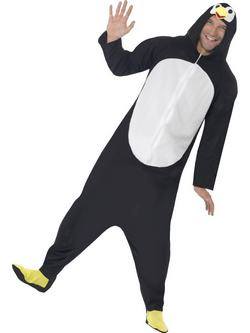 Fekete-Fehér Pingvin Férfi Jelmez