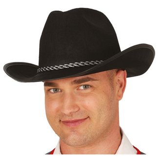Fekete Filc Cowboy Kalap Felnőtteknek