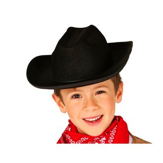 Fekete Filc Cowboy Kalap Fiúknak