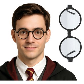 Fekete Kerek Jelmez Szemüveg Harry Potter Tematikára