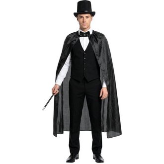 Fekete Köpeny Unisex Halloweenre, 130 cm